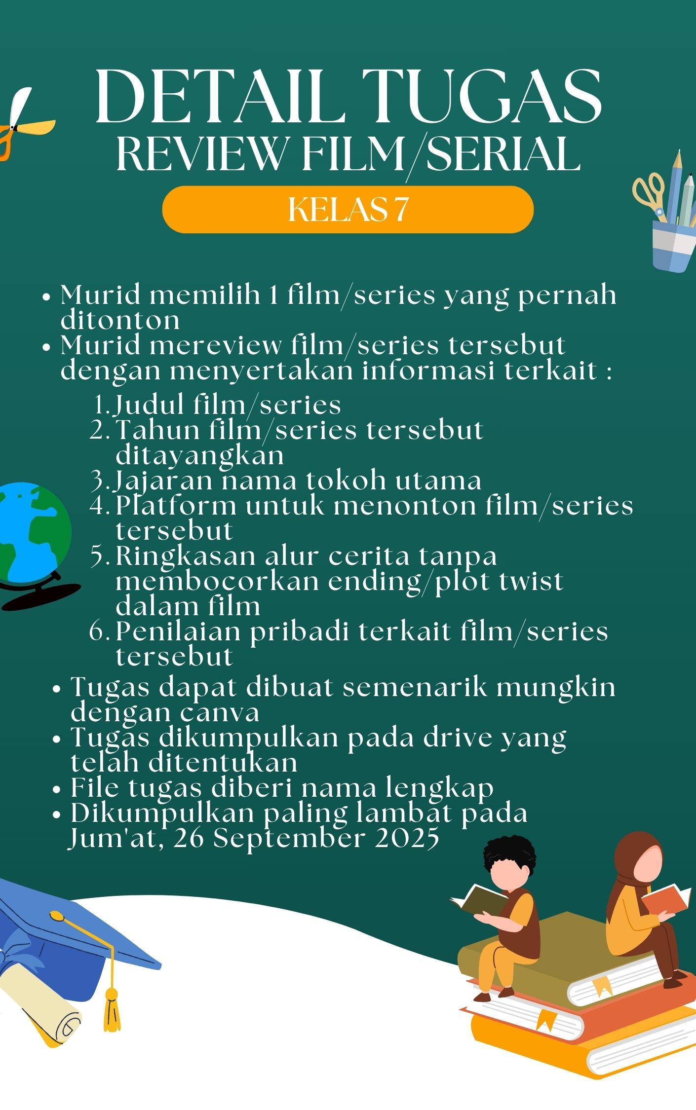 Deskripsi tugas review film kelas 7